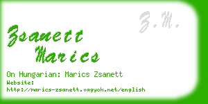 zsanett marics business card